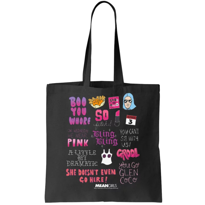 Mean Pin.K Boo You Fetch Tote Bag