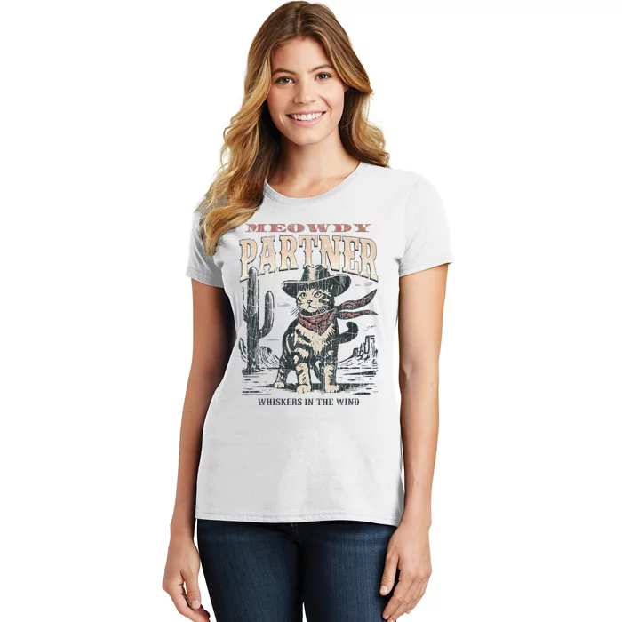 Meowdy Partner Cowboy Cat Vintage Women's T-Shirt