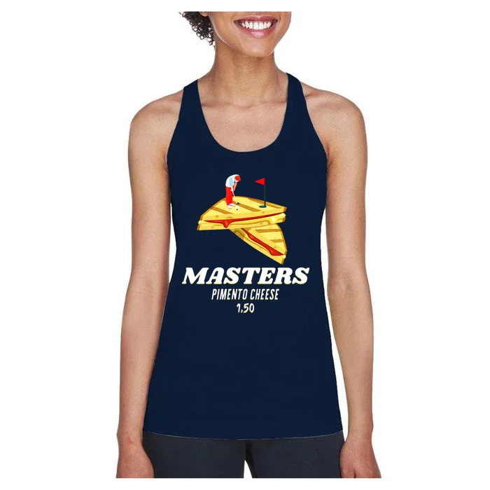 Masters Pimento Cheese Sandwich Tiger Golf Majors Women's Racerback Tank