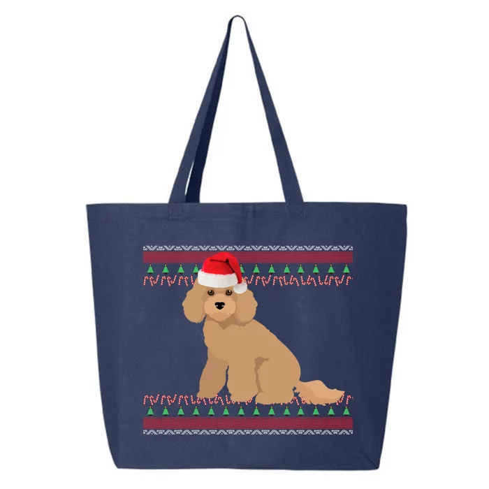 Miniature Poodle Christmas Cute Gift 25L Jumbo Tote