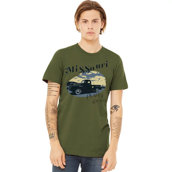 Missouri Platte County Vintage Classic Old Truck Premium T-Shirt