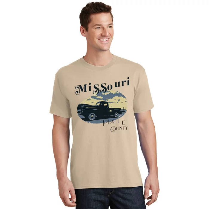 Missouri Platte County Vintage Classic Old Truck T-Shirt