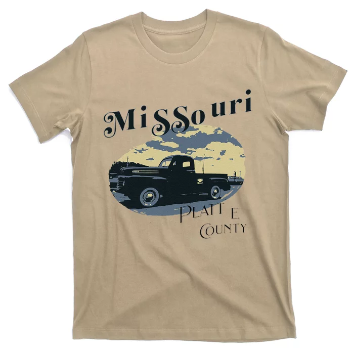 Missouri Platte County Vintage Classic Old Truck T-Shirt