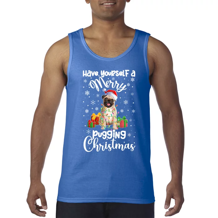 Merry Pugging Christmas Pug Xmas Party Pug Gift Tank Top