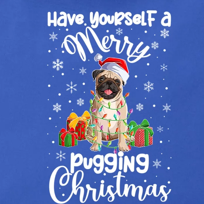 Merry Pugging Christmas Pug Xmas Party Pug Gift Zip Tote Bag