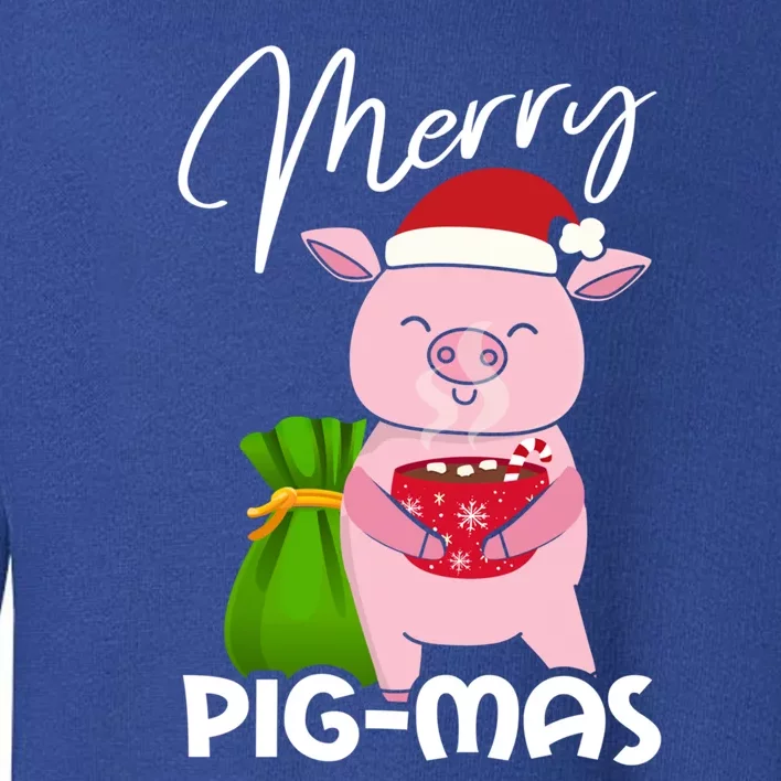 Merry Pigmas Christmas Pig For Swine Lovers Gift Toddler Sweatshirt