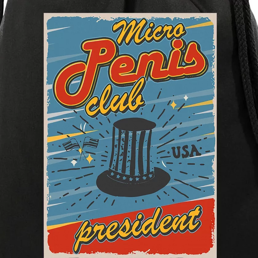 Micro Penis Club President Drawstring Bag