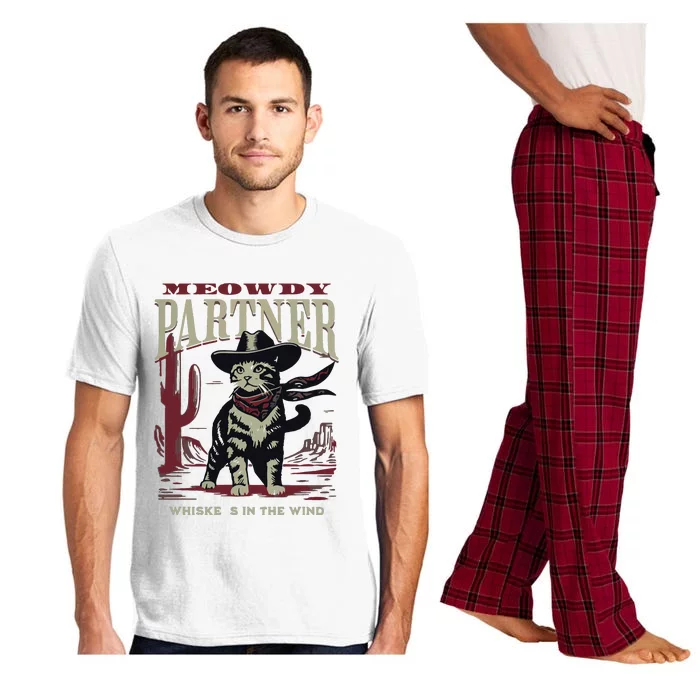 Meowdy Partner Cowboy Cat Vintage Cowboy Pajama Set