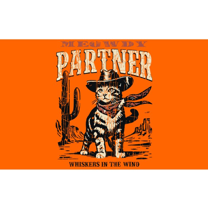 Meowdy Partner Cowboy Cat Vintage Bumper Sticker