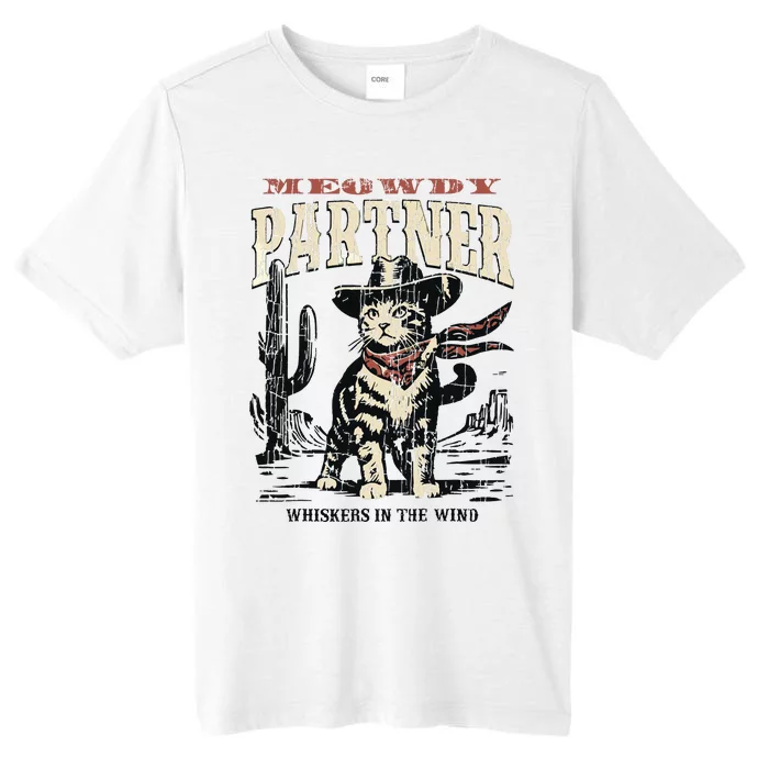 Meowdy Partner Cowboy Cat Vintage ChromaSoft Performance T-Shirt