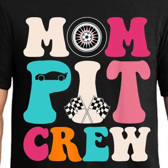 Mom Pit Crew Race Car Birthday Party Racing Mothers Day Pajama Set