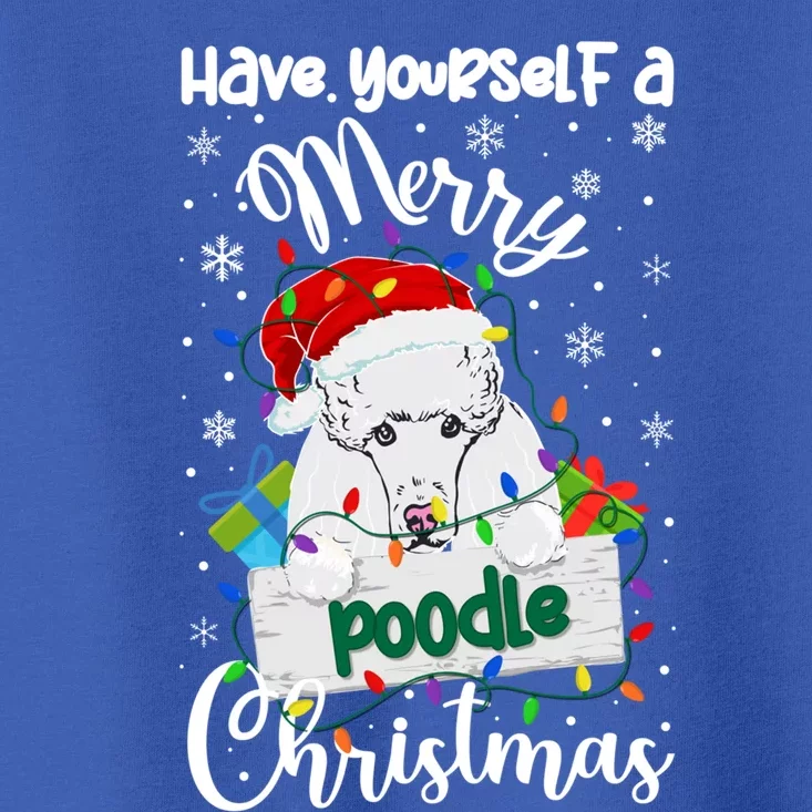 Merry Poodle Christmas Poodle Xmas Party Poodle Gift Toddler T-Shirt