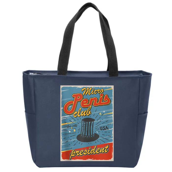 Micro Penis Club President Zip Tote Bag