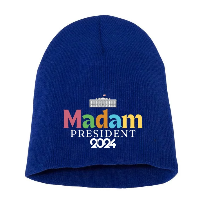 Madam President Colorful White House Gift Short Acrylic Beanie