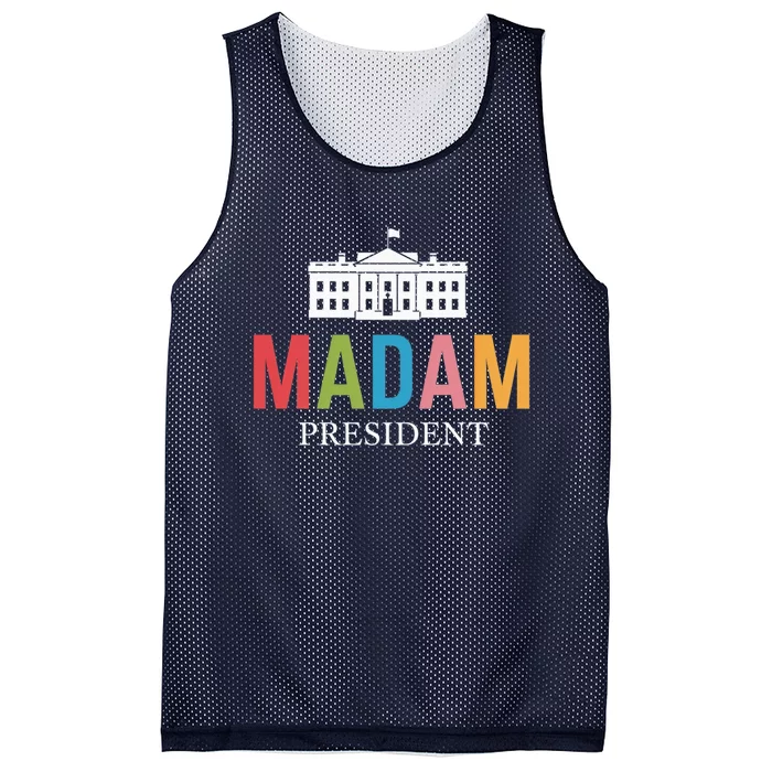 Madam President Colorful White House Leaders Gift Mesh Reversible Basketball Jersey Tank