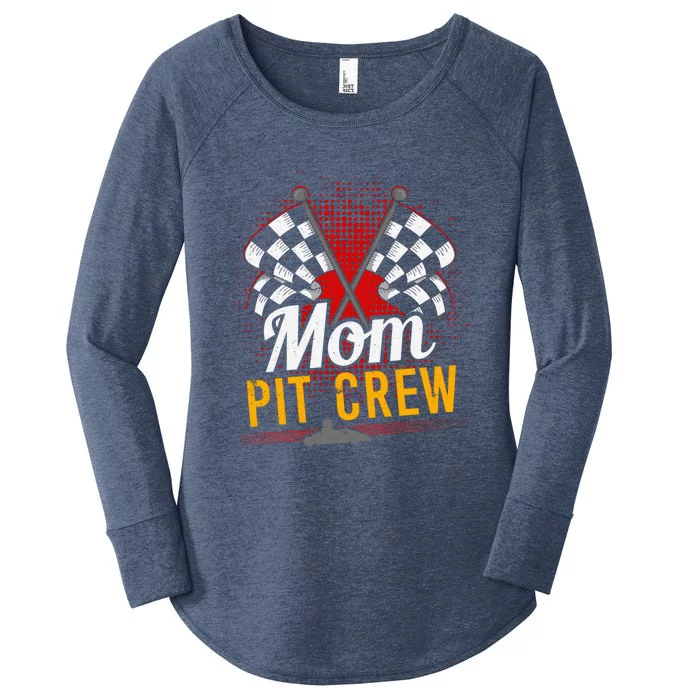 Mom Pit Crew Great Gift Pit Crew Gift Pit Crew Meaningful Gift Women's Perfect Tri Tunic Long Sleeve Shirt