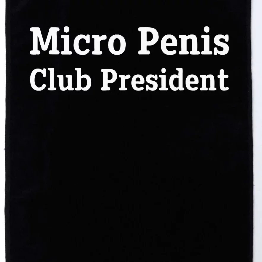 Micro Penis Club President Joke Platinum Collection Golf Towel