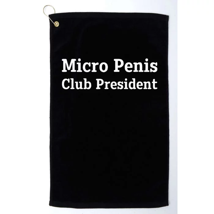 Micro Penis Club President Joke Platinum Collection Golf Towel