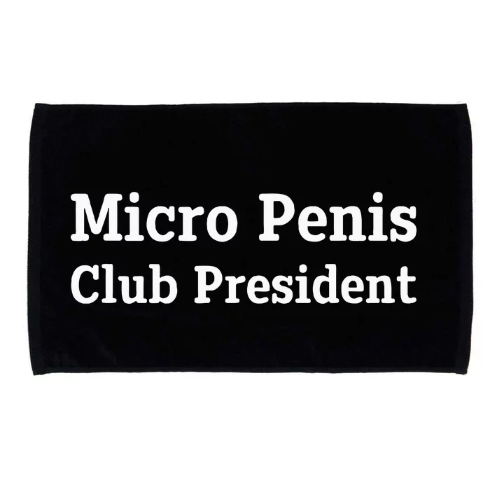 Micro Penis Club President Joke Microfiber Hand Towel