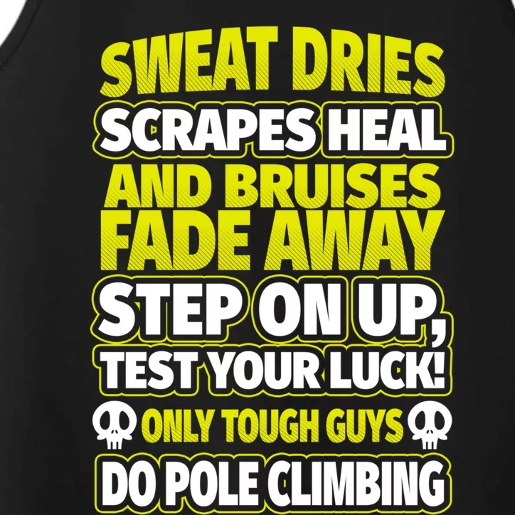 Male Pole Climber Tough Guys Pole Climbing Gift Performance Tank