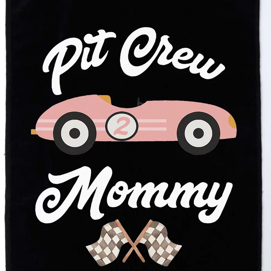 Mommy Pit Crew Race Car Birthday Girl Party Racing Platinum Collection Golf Towel