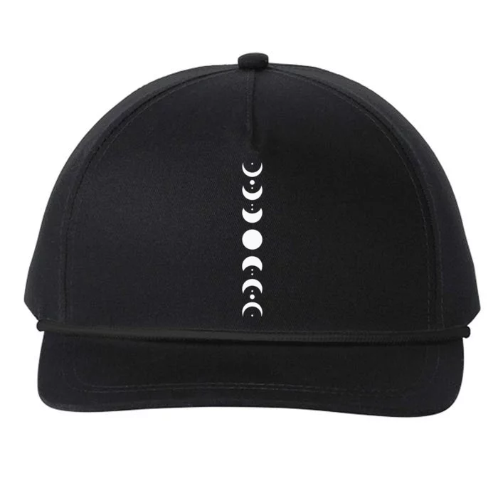 Moon Phase Cycle Phases Of The Moon Astronomy Snapback Five-Panel Rope Hat