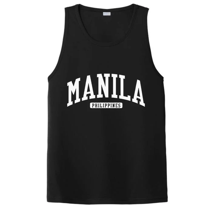 Manila Philippines College University Style Performance Tank