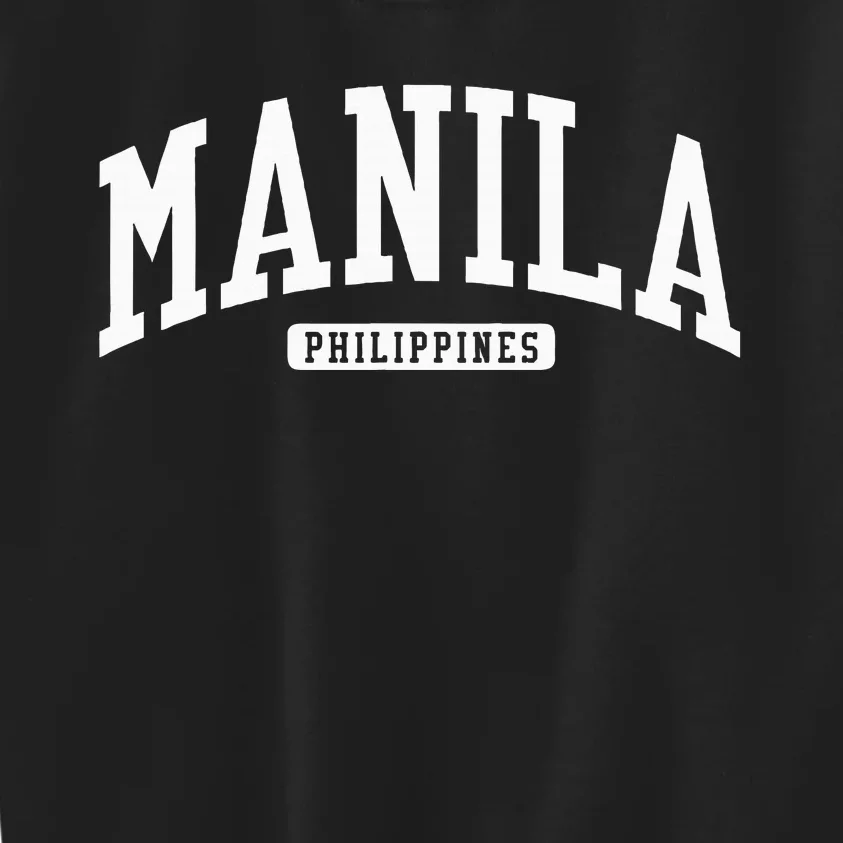 Manila Philippines College University Style Kids Sweatshirt