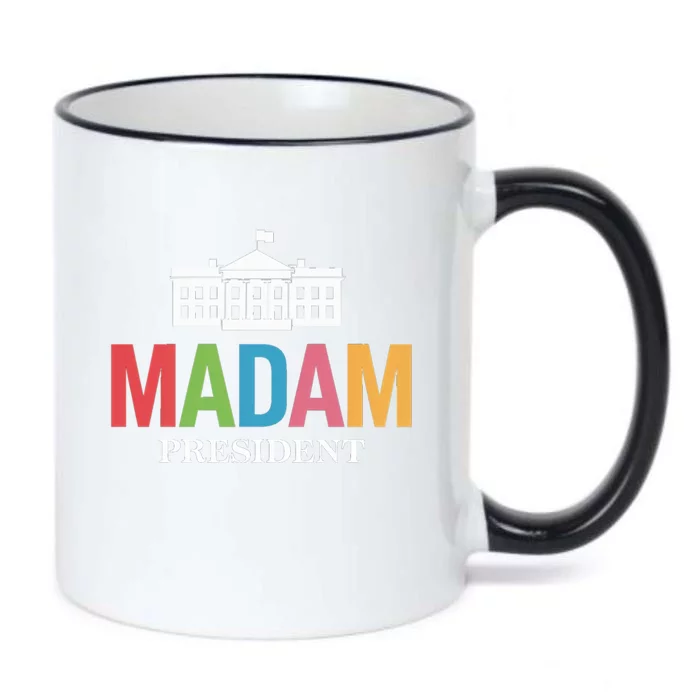 Madam President Colorful White House Politics Power Gift Black Color Changing Mug