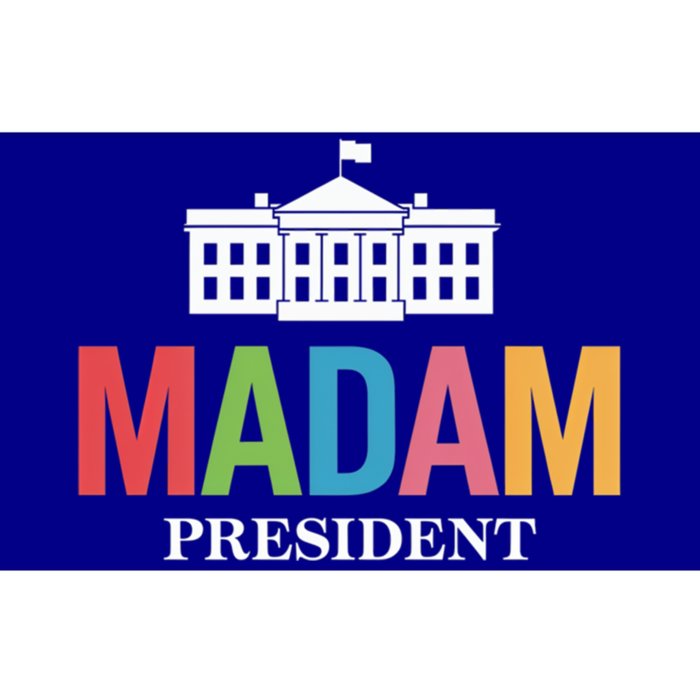 Madam President Colorful White House Politics Power Gift Bumper Sticker