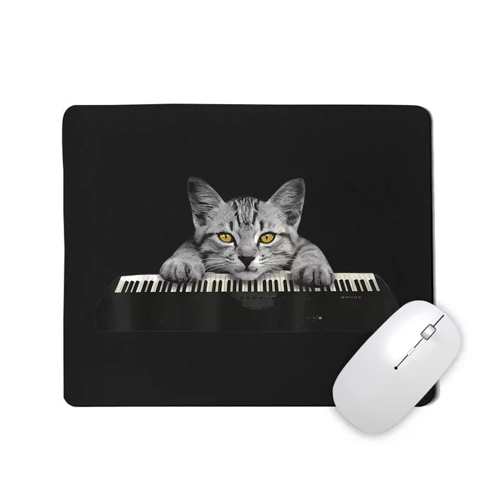 Musician Piano Cat T For Music Lovers Mousepad