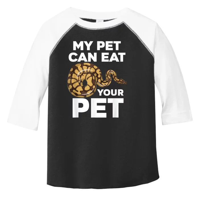 My Pet Can Eat Your Pet Funny Pet Snake Toddler Fine Jersey T-Shirt