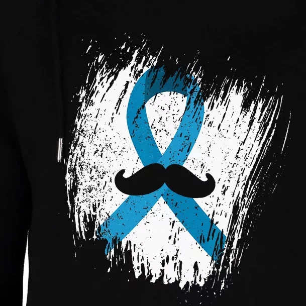 Moustache Prostate Cancer Awareness Womens Funnel Neck Pullover Hood