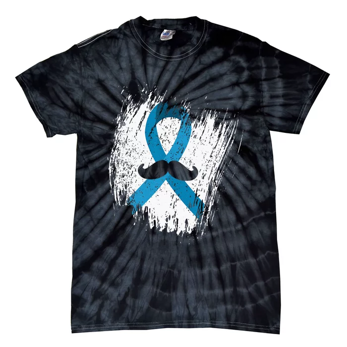 Moustache Prostate Cancer Awareness Tie-Dye T-Shirt