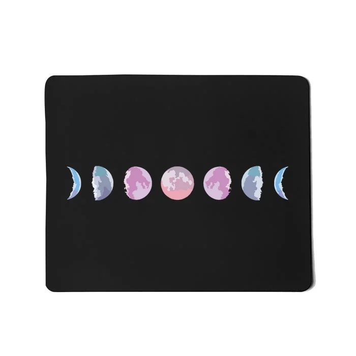 Moon Phases Colorful Moon Phases Mousepad