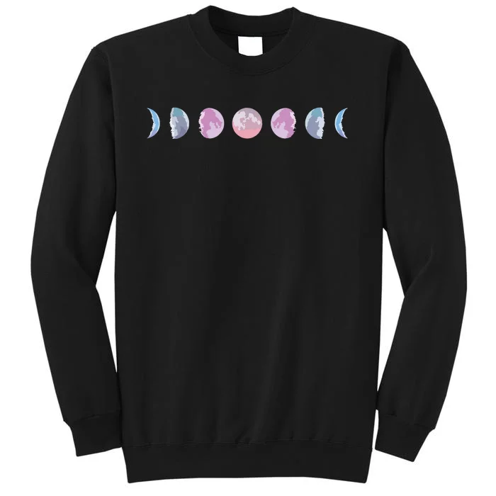 Moon Phases Colorful Moon Phases Tall Sweatshirt