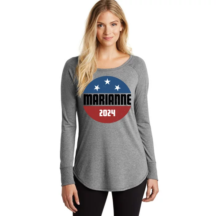 Marianne Presidential Candidate 2024 Women's Perfect Tri Tunic Long Sleeve Shirt