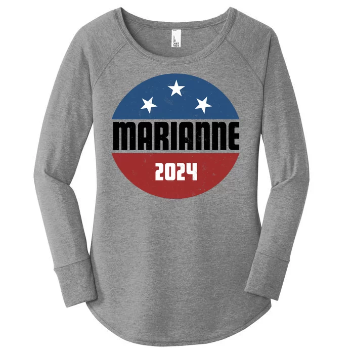 Marianne Presidential Candidate 2024 Women's Perfect Tri Tunic Long Sleeve Shirt