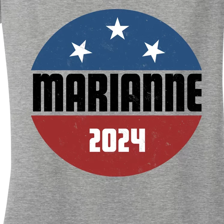 Marianne Presidential Candidate 2024 Women's V-Neck T-Shirt