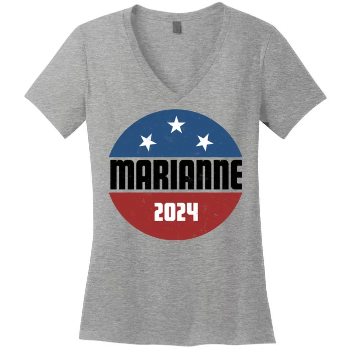 Marianne Presidential Candidate 2024 Women's V-Neck T-Shirt