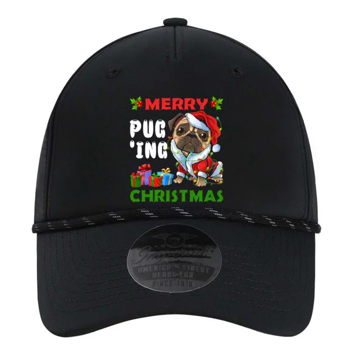 Merry PugIng Christmas Santa Pug Dog Christmas Tree Lights Great Gift Performance The Dyno Cap