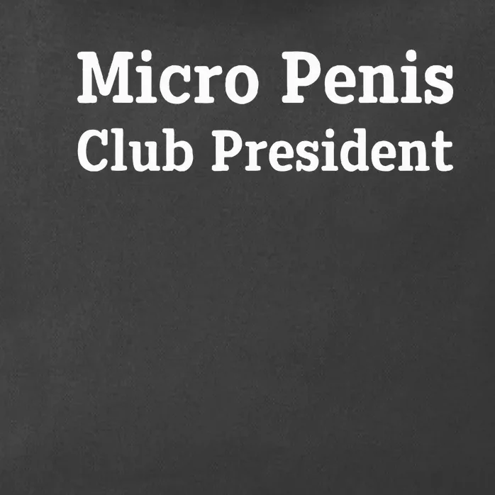 Micro Penis Club President Joke Zip Tote Bag