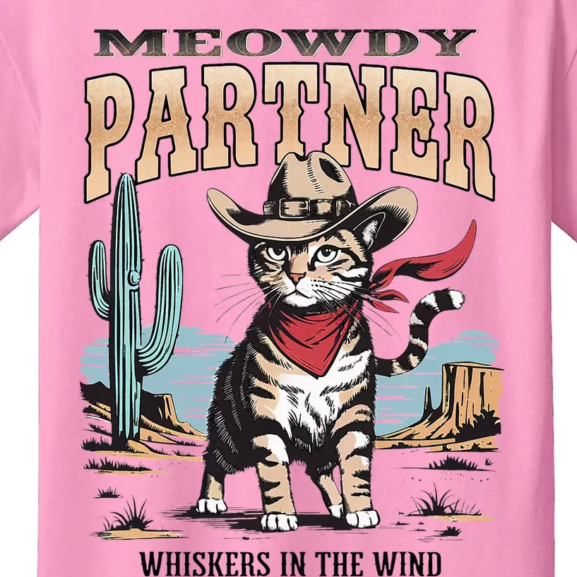 Meowdy Partner Cow Gift Kids T-Shirt