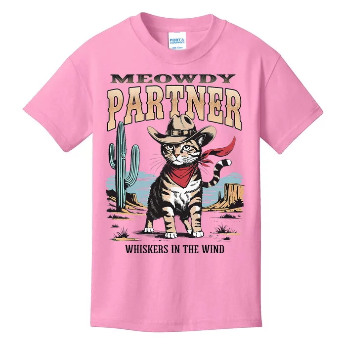 Meowdy Partner Cow Gift Kids T-Shirt