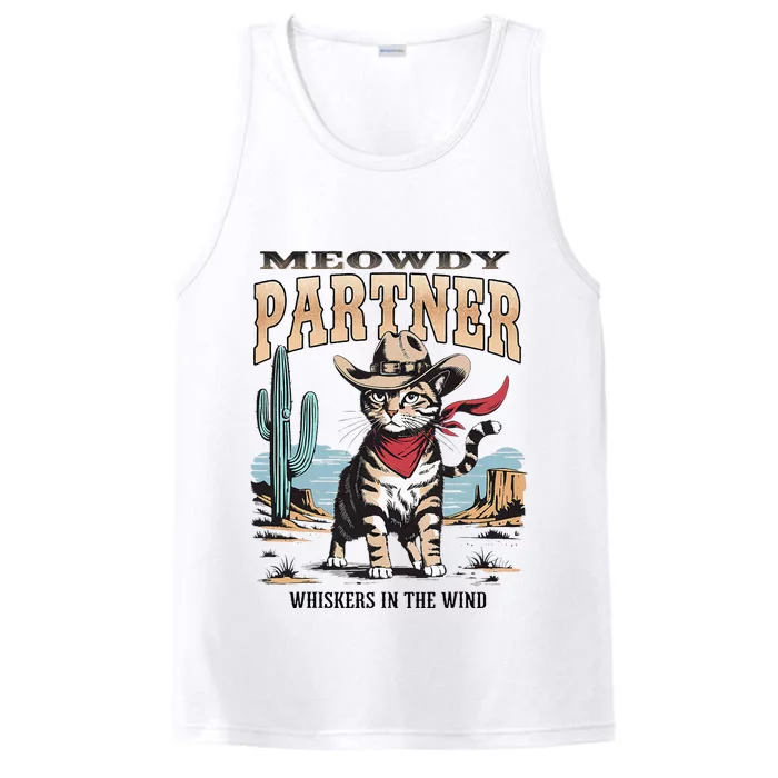 Meowdy Partner Cow Gift Performance Tank