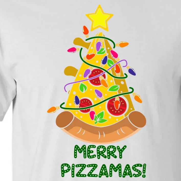 Merry Pizzamas Christmas Pizza Lover Gift Tall T-Shirt