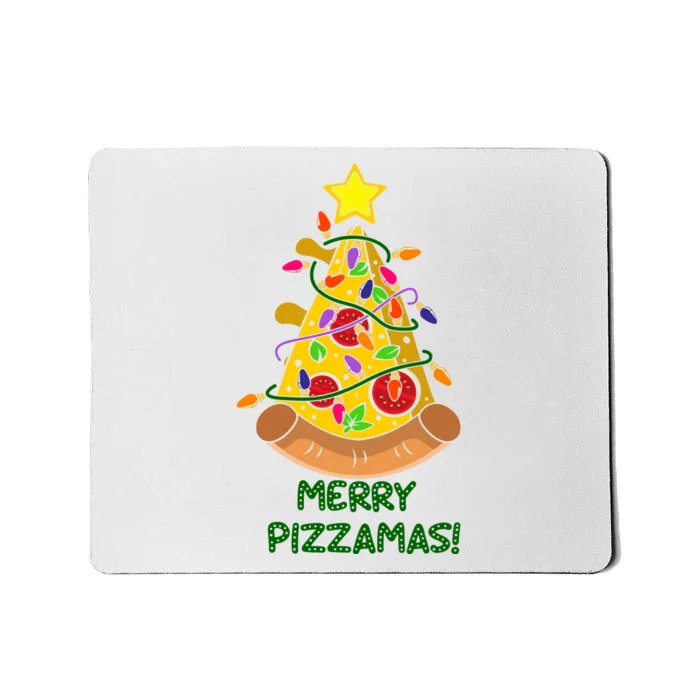 Merry Pizzamas Christmas Pizza Lover Gift Mousepad