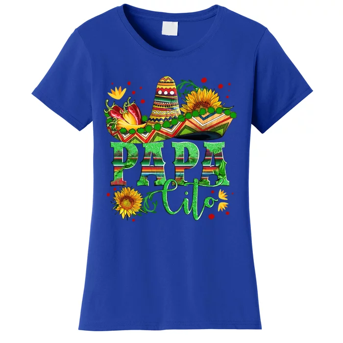 Mexican Papa Cito Flower Sunhat Cute Gift Women's T-Shirt