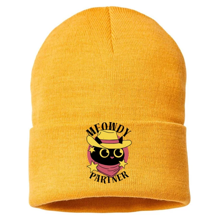 Meowdy Partner Country Cat Sustainable Knit Beanie