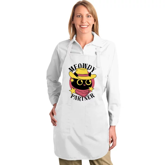 Meowdy Partner Country Cat Full-Length Apron With Pocket